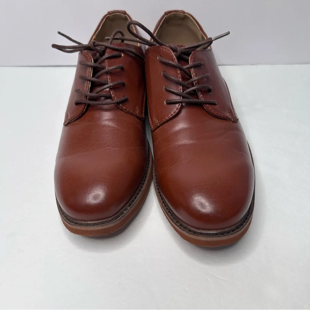 Deer Stags Men's Rich Brown Oxfords Denny Men’s Size 7M Laced-Up